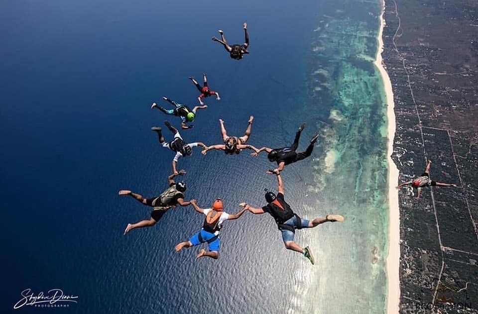 skydiving diani beach
